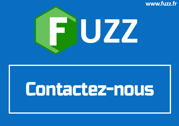 Présentation de la page contact du site fuzz.fr